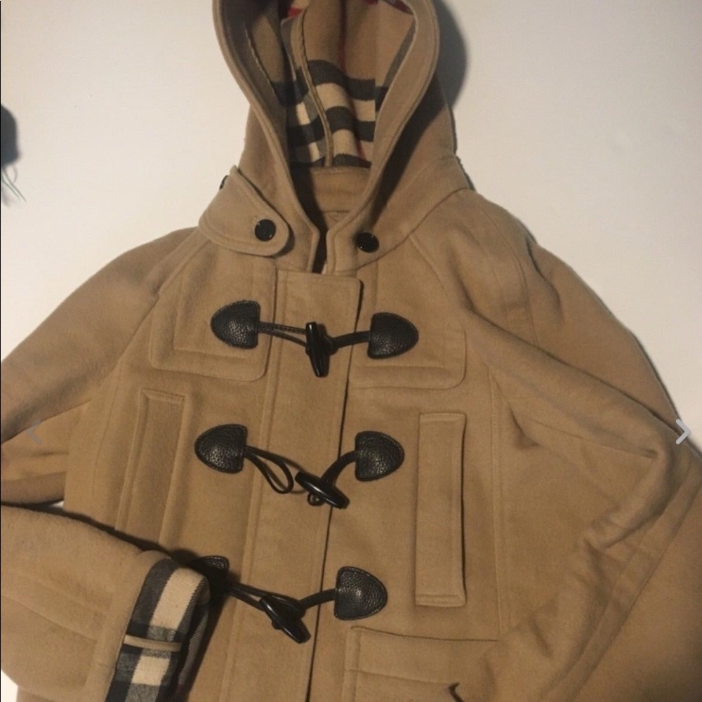 Burberry duffel toggle winter coat size 8